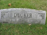 Decker, Lena B., George F. and Leona M